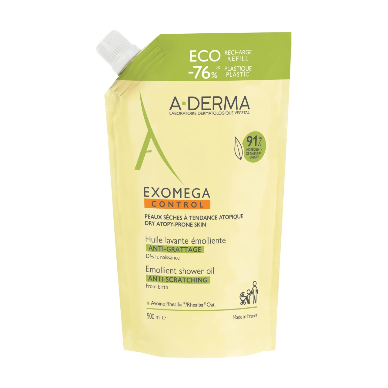 A-Derma Exomega Control óleo lavante