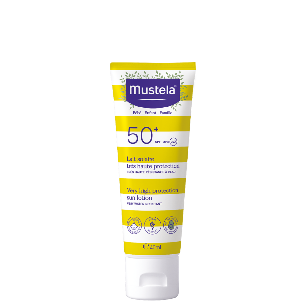 Mustela leite solar proteção muito elevada SPF50+