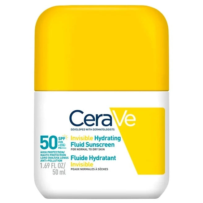 CeraVe Invisible Hydrating Fluid sunscreen SPF50