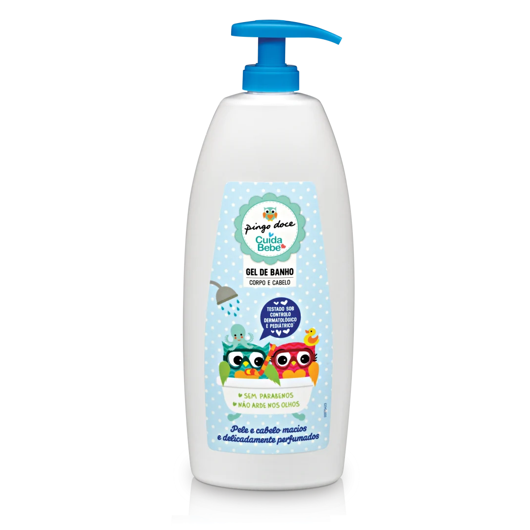 Pingo Doce Cuida Bebé gel de banho corpo e cabelo
