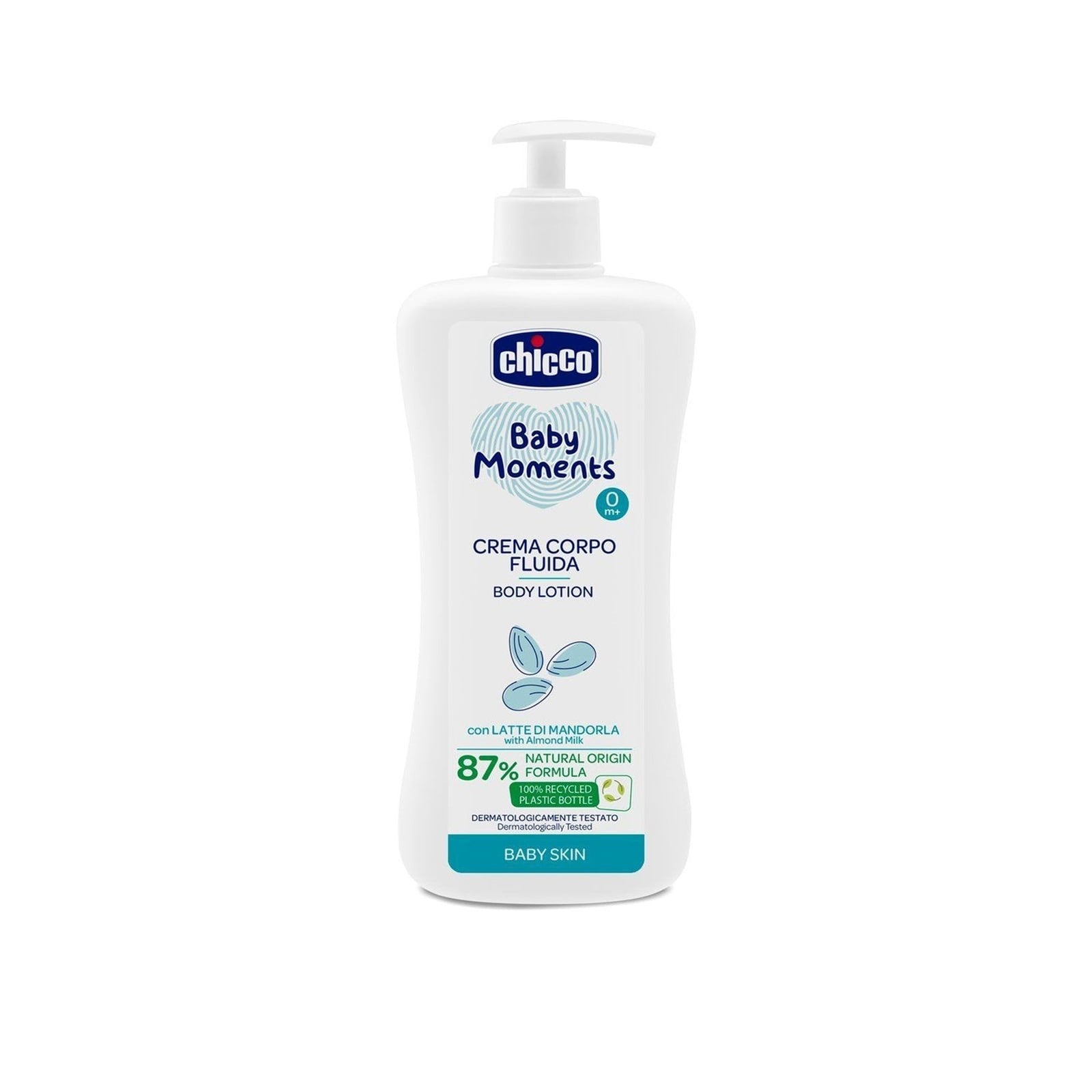 Chicco Baby Moments creme de corpo fluído 500 mL