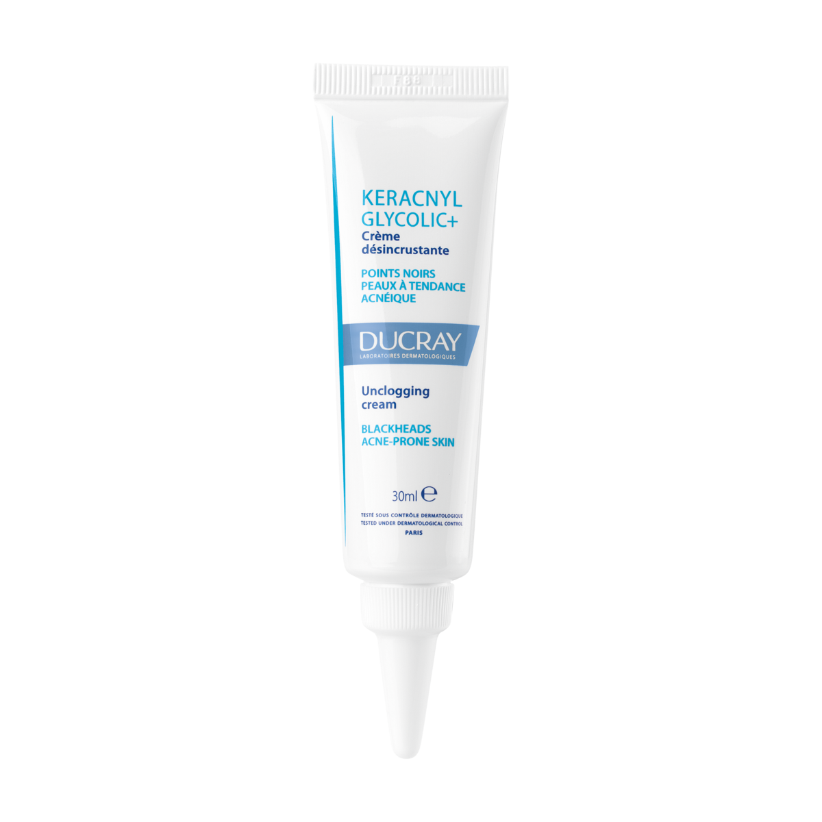 Ducray Keracnyl Glycolic+ creme desincrustante 30 mL