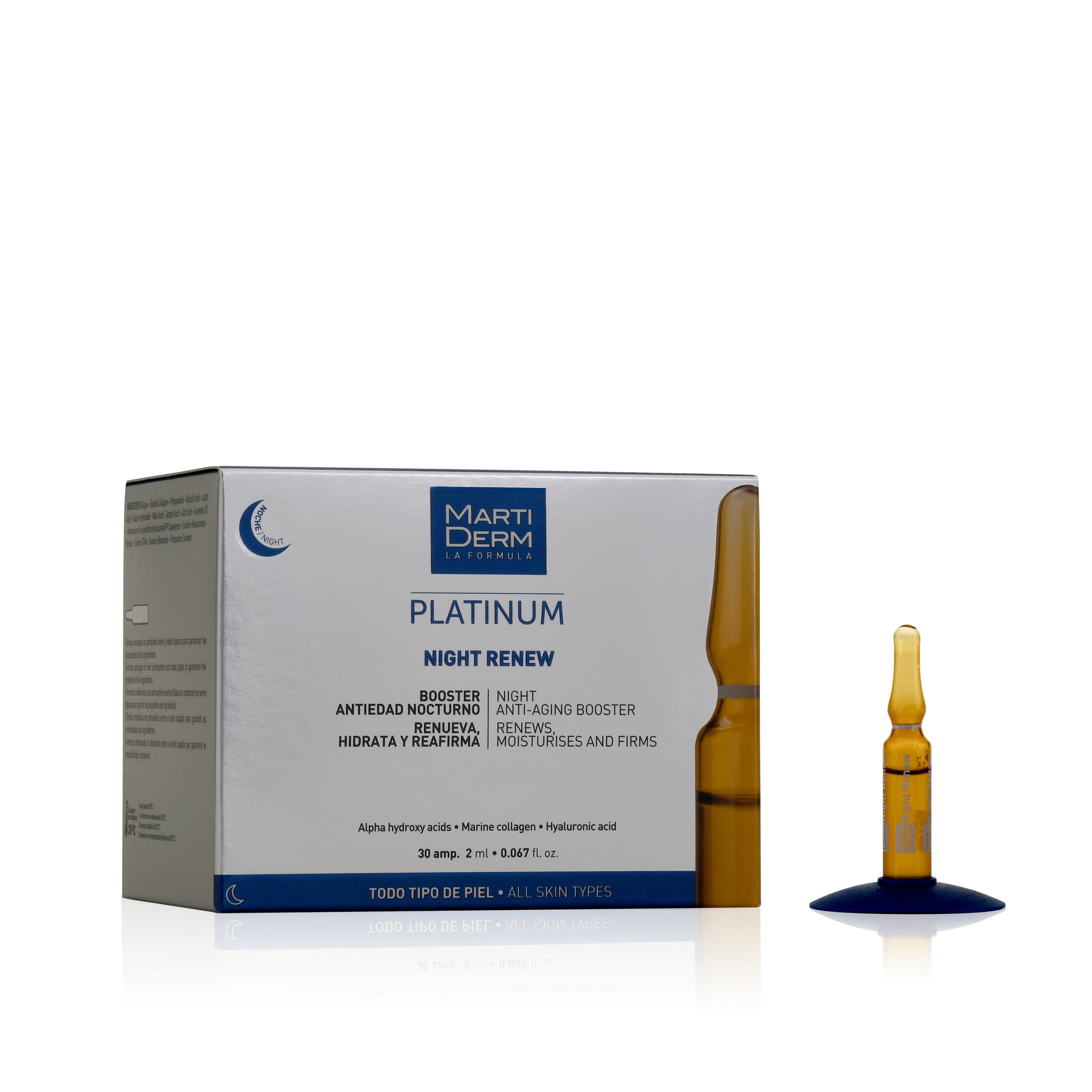 Martiderm Platinum Night Renew ampolas